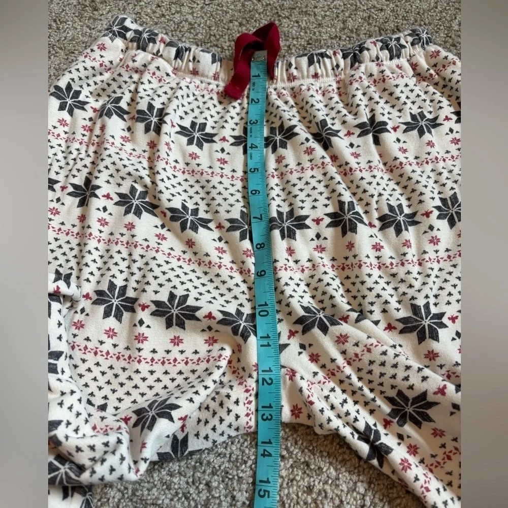 Burt’s Bees Adult Organic Cotton Pajama Pants Size Medium | Christmas print | - Picture 5 of 7